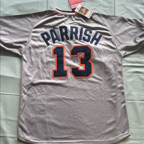 Detroit Tigers Grey - Lance Parrish - Mitchell & Ness Jersey - Picture 1 of 14